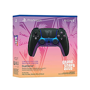 Pre-order (Release Date: November 19, 2026) PS5 DualSense® Wireless Controller – Grand Theft Auto VI Limited Edition, White or Black $84.88