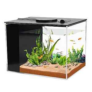 AQUANEAT Fish Tank, 1 Gallon Betta Fish Tank, Small Aquarium Kit with LED Light and Water Filter Pump $23.88