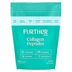 Further Food Grass-Fed Collagen Peptides Powder, Unflavored, 32.0 oz, 113 Servings $28.99 Free Shipping Costco.com