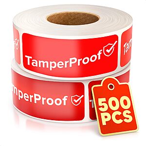 500-Piece 1"x3" Reluen Tamper Proof Strong Adhesive Labels $10.79 w/ S&S + Free Shipping w/ Prime or on $35+
