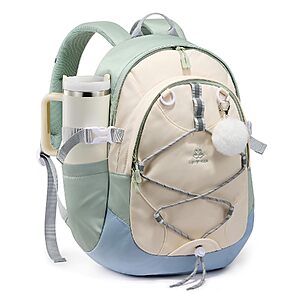 18" Lovevook Backpack w/ Laptop Sleeve & 40-Oz Tumbler Pocket (Mint Green-Beige-Light Blue) $8.99 + Free Shipping w/ Prime or on $35+
