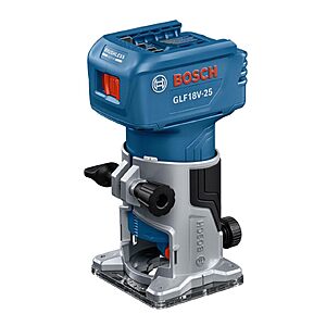 BOSCH GLF18V-25N 18V Laminate Trim Router - Powerful Brushless Motor, 10,000-30,000 RPM $124.99