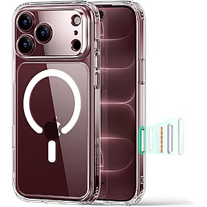 ESR Classic Hybrid (TPU Frame, Acrylic Back) for iPhone 18 Pro Max/18 Pro/17 Pro Max/17 Pro Case $10.49 + Free Shipping w/ Prime or orders $35+