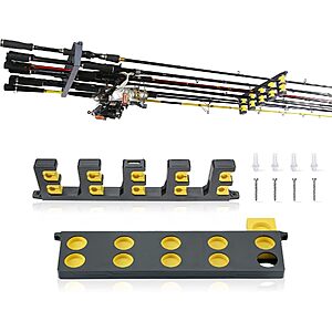 10-Rod Booms Fishing Ceiling or Wall Mount Fishing Rod Holder $12.99 + Free Shipping w/ Prime or on $35+