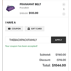 Pranamat 10% off