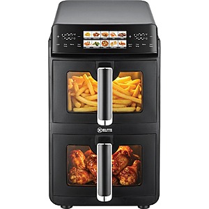 12-Qt Kitchen Elite Dual-Basket Air Fryer w/ Sync $80 + Free Shipping