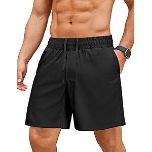 PINSPARK Men's 7" Quick Dry Running Shorts (Various) $7.99 + Free Shipping w/ Prime or on $35+