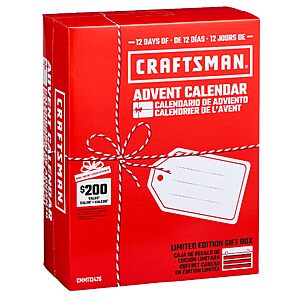 Avail for pre-order, 12 Days of CRAFTSMAN Advent Calendar, Limited Edition Gift Box CMMT12426A
