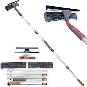 Amazon – 2-in-1 Window Squeegee Cleaner w/ 62" Extension Pole - $9.49 w/ Code
