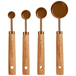 Walmart – MINTEEM Measuring Cups & Spoons Set w/ Wood Handles - $7.99