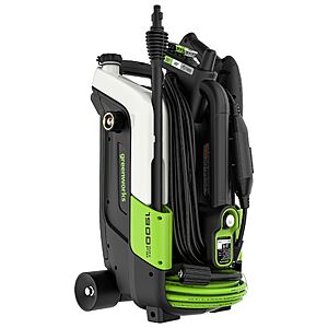 Greenworks 1900-PSI 1.2-GPM Cold Water Electric Pressure washer with 4 Spray Tips one_size | GPW1902 $99