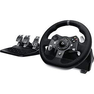 [Resale] $141.81 | Logitech G920 Driving Force Racing Wheel & Floor Pedals (Used - Like New) at Amazon
