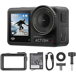 $199* | DJI Osmo Action 4 Essential Combo 4K/120fps Waterproof Action Camera at Amazon