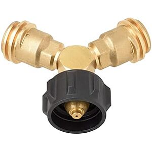 $14.99* | Flame King Propane Tank Y Splitter Adapter at Amazon