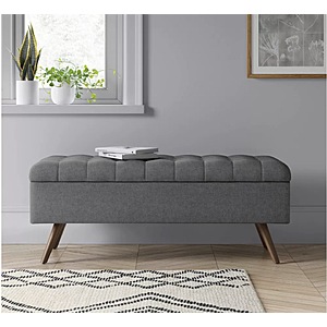 48" Threshold Arthur Tufted Storage Bench (Gray) $108 + Free Shipping