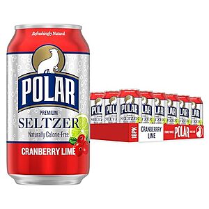 [SnS, AC] $21.06 | 3 × 18-Pack 12-Oz POLAR Seltzer Water (Cranberry Lime) ($7.02 each) at Amazon