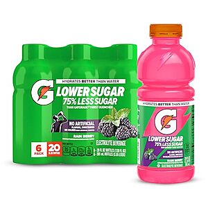 [SnS] $3.77* | 6-Pk 20-Oz Gatorade Lower Sugar Sports Drink (Rain Berry) at Amazon