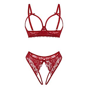Avidlove Women's Exotic Lingerie Sets Naughty 2 Pieces Lace Bra Panty Set $4.99