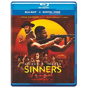 Sinners (Blu-ray) $9.99 + Free S&H w/ Prime or $35+