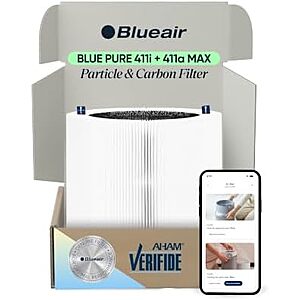 [SnS, AC] $18.74 | BLUEAIR Genuine Blue Pure 411i, 411i+ Max Air Purifier Replacement Filter at Amazon