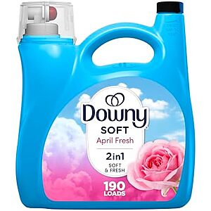 [SnS, AC] $24.93 | 4 × 140-Oz Downy Fabric Softener Liquid (April Fresh, 190 Loads) ($6.23 each) at Amazon