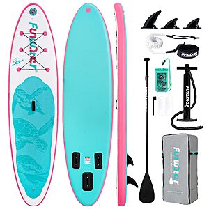 FunWater Inflatable Stand Up Paddle Board with Beginners SUP Accessories $85.00