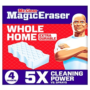 Mr. Clean Unscented Magic Eraser Whole Home Extra Durable Multi-Purpose Cleaner - 4ct $2.99