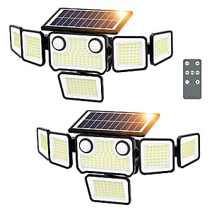 2-Pack SZPOWER 6000LM 6-Head Solar Motion Sensor Flood Lights $22.99 + Free Shipping w/ Prime or on $35+