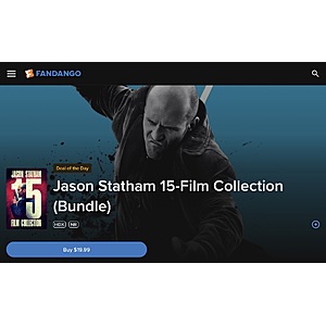 Jason Statham 15-Film Digital Collection  Fandango@home $19.99