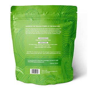 [S&S] Magnesium Flakes for Bath - Magnesium Chloride Flakes - Dead Sea Salts for Soaking, 10 LBS $19.99