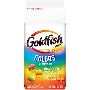 6.6-Oz Goldfish Colors Cheddar Baked Snack Crackers $4.59 w/ S&S ($1.53 each) + Free Shipping w/ Prime or on $35+