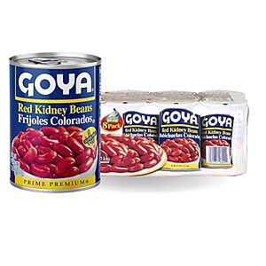 $6.78 | 8-Pack 15.5-Oz Goya Foods Red Kidney Beans at Amazon