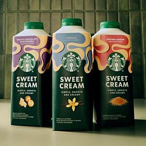 24-Oz Starbucks Sweet Cream Coffee Creamer (up to $8 Value) FREE w/ Rebate