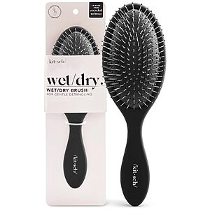 Kitsch Wet & Dry Detangling Hair Brush (Flexi Black) $7.15 w/ S&S + Free Shipping w/ Prime or on $35+