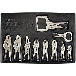 10-Piece IRWIN VISE-GRIP Fast Release Locking Pliers Kit $109.99 + Free Shipping