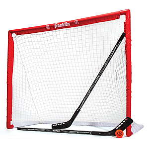 Franklin Sports NHL Youth Street Hockey Starter Set w/ 46" PVC Goal, 2 Sticks & Ball $23.67 + Free Shipping w/ Walmart+ or on $35+