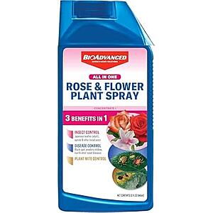 32-Oz BioAdvanced All-in-One Rose & Flower Plant Care Concentrate $10.03 w/ S&S + Free Shipping w/ Prime or on $35+