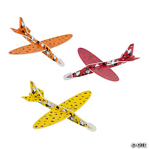 6" x 5 1/2" Bulk 48 Pc. Peanuts® Snoopy Thanksgiving Foam Glider Toys $10.78
