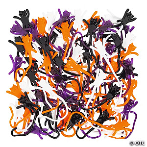 Bulk Halloween Sticky Vinyl Cat Splat Toys - 72 pc $8.99