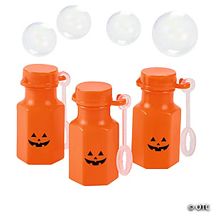 Bulk Mini Jack-O’-Lantern Bubble Bottles - 48 pc $9.99
