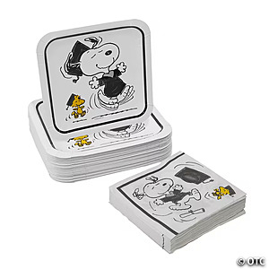 100 Pc. Peanuts® Snoopy & Woodstock Grad Party Disposable Tableware Set for 50 Guests $13.58