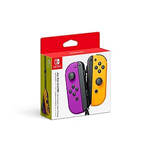 $62.99 | Nintendo Neon Purple/Neon Orange Joy-Con (L-R) - Switch at Amazon