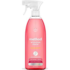 28-Oz Method All-Purpose Cleaner Spray (Pink Grapefruit) $3.60 w/ S&S + Free Shipping w/ Prime or on $35+