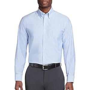 $14.98* | Van Heusen Men's Regular Fit Oxford Solid Dress Shirt (Various Colors) at Amazon