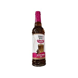 Jordan's Skinny Syrups Butter Toffee Zero Sugar Syrup $4.91 + Free Shipping w/ Prime or $6 Fee per Order
