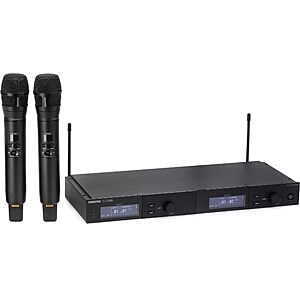 Shure SLXD24D/N8CB Dual Channel Wireless Microphone System - Includes Two SLXD2 Handheld Transmitters with Nexadyne 8/C Vocal Mic Capsules $1483.5