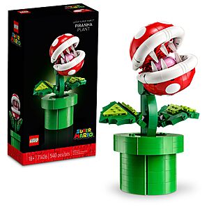 540 pcs LEGO Super Mario Piranha Plant Building Sets for Adults - Mario Collectible(71426) $35.98 + Free S&H at Amazon