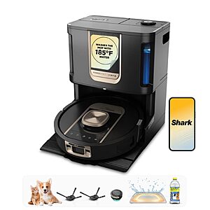 Shark PowerDetect ThermaCharged NeverTouch Pro Robot Vacuum, Black RV2920XE $749.99