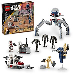 215-Piece LEGO Star Wars Clone Trooper & Battle Droid Battle (75372) $20.99 + Free Shipping w/ Prime or on $35+