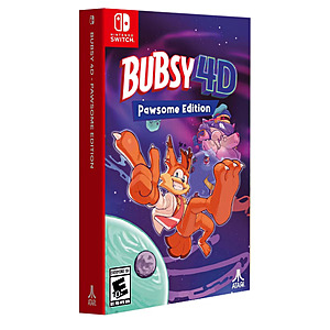 Bubsy 4D - Pawsome Edition (Nintendo Switch) $29.99 at Target